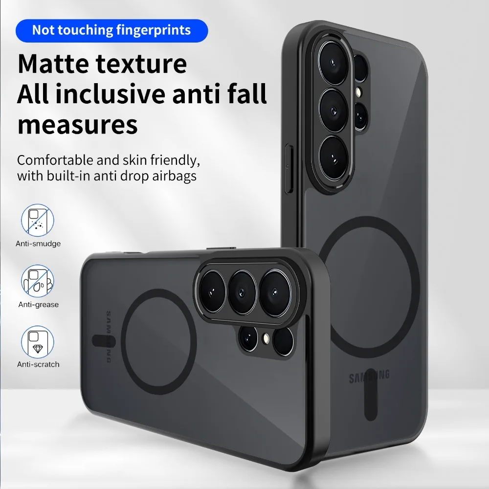 Luxuriöse Matte Hülle für Magsafe Stoßfester Schutz Harte Schutzhülle S26Ultra Magnetische Handyhülle für Samsung S26 Plus S 26 Ultra – Detail 5