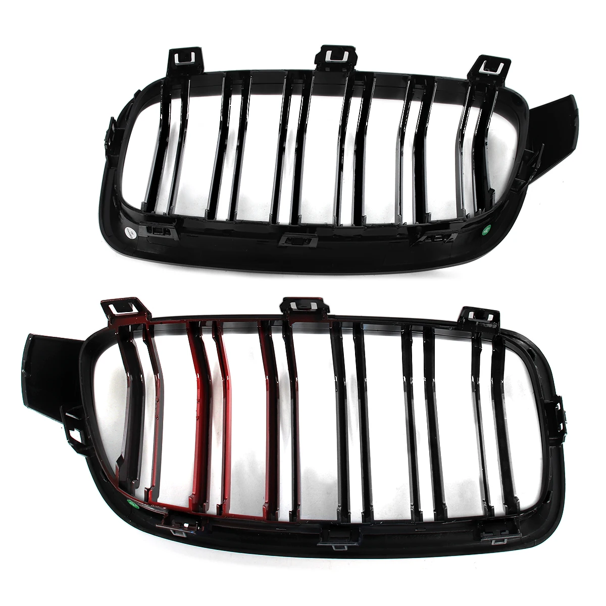 Gloss Black M-Color Kidney Grille Grill for BMW 2012-2018 F30 Sedan F31 Touring 3-Series 328i 335i Dual Line Grille Car Styling