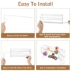 Acrylic Claw Clip Organizer 360 Degree Rotating Claw Clip Storage Rack Transparent Hair Clip Organizer Display Stand for Vanity 6