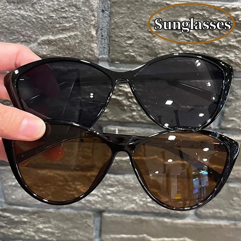 

Retro Cat Eye Sunglasses Female Oval Frame UV400 Sunshades Eyewear Women New Style Travel Eye Protection Goggles Sun Glasses