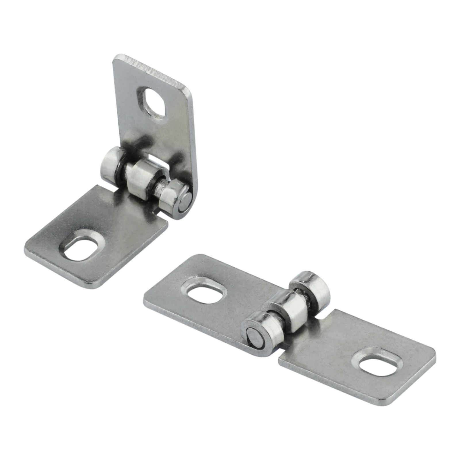 2Pcs Stainless Steel Nothing Frame Hinge Fold Nothing Frame Balcony Window Decorative Hinges for Vintage Wooden Box with Screws