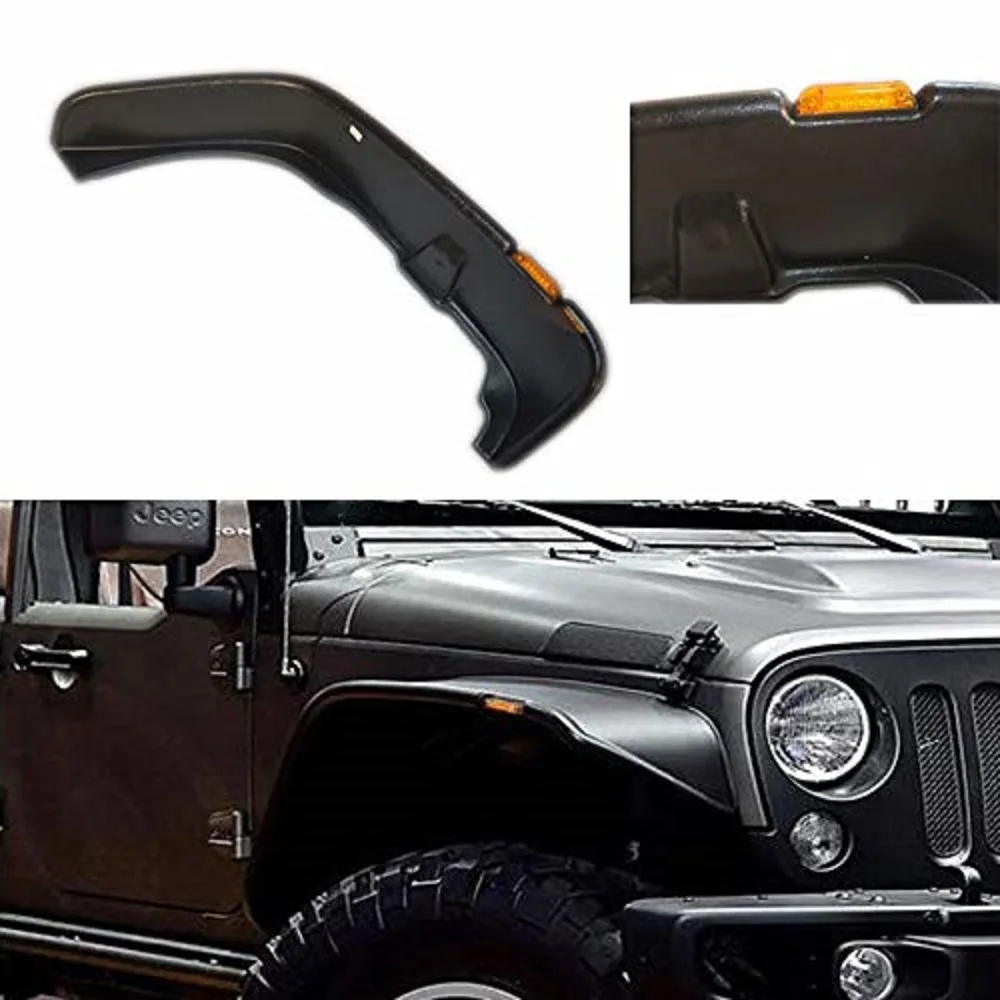 

SXMA Fender Flares Mudguard Front & Rear Mud Guard Air Plane Style ABS for Jeep Wrangler JK 2007-2017 J094