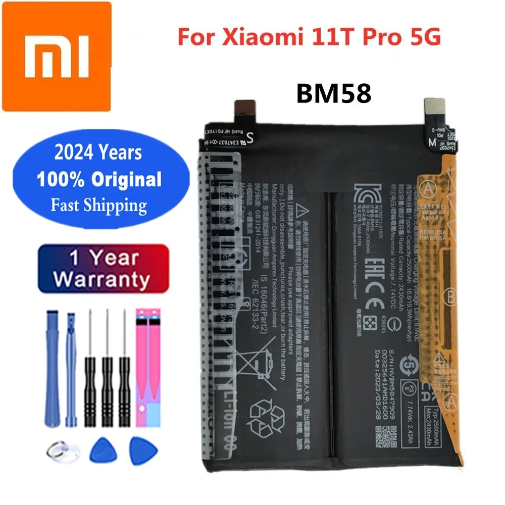 New Original Battery For Xiaomi MI Redmi Note 5 7 8 Mi9 9 9S 9T 10 10S 10T 10X 11T 11 Ultra 11T POCO X3 F2 K20 K30 Pro Battery