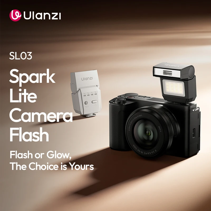 Ulanzi SL03 Mini Speedlight Flash Camera Flash GN8 Level