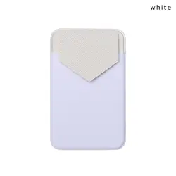 Sleek Adhesive Card Holder Wallet (White)