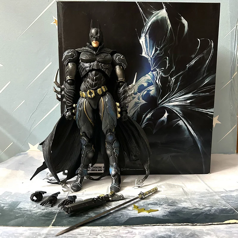 Play Arts Kai 1/6 Personaggio Di Batman Serie Di Fumetti Dc Batman Action Figure Modello Da Collezione Giocattoli Regalo Per Gli Amici 26Cm