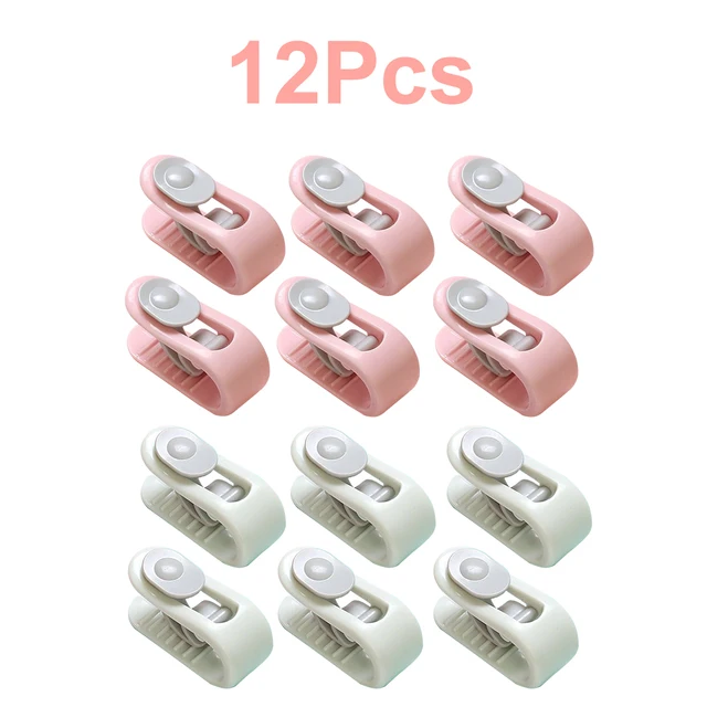 Clips pour drap de lit de chambre à coucher, 6/12 pièces, support de couette, couverture de couette antidérapante, rideau, couverture de couette, dispositif de fixation à Clip 1