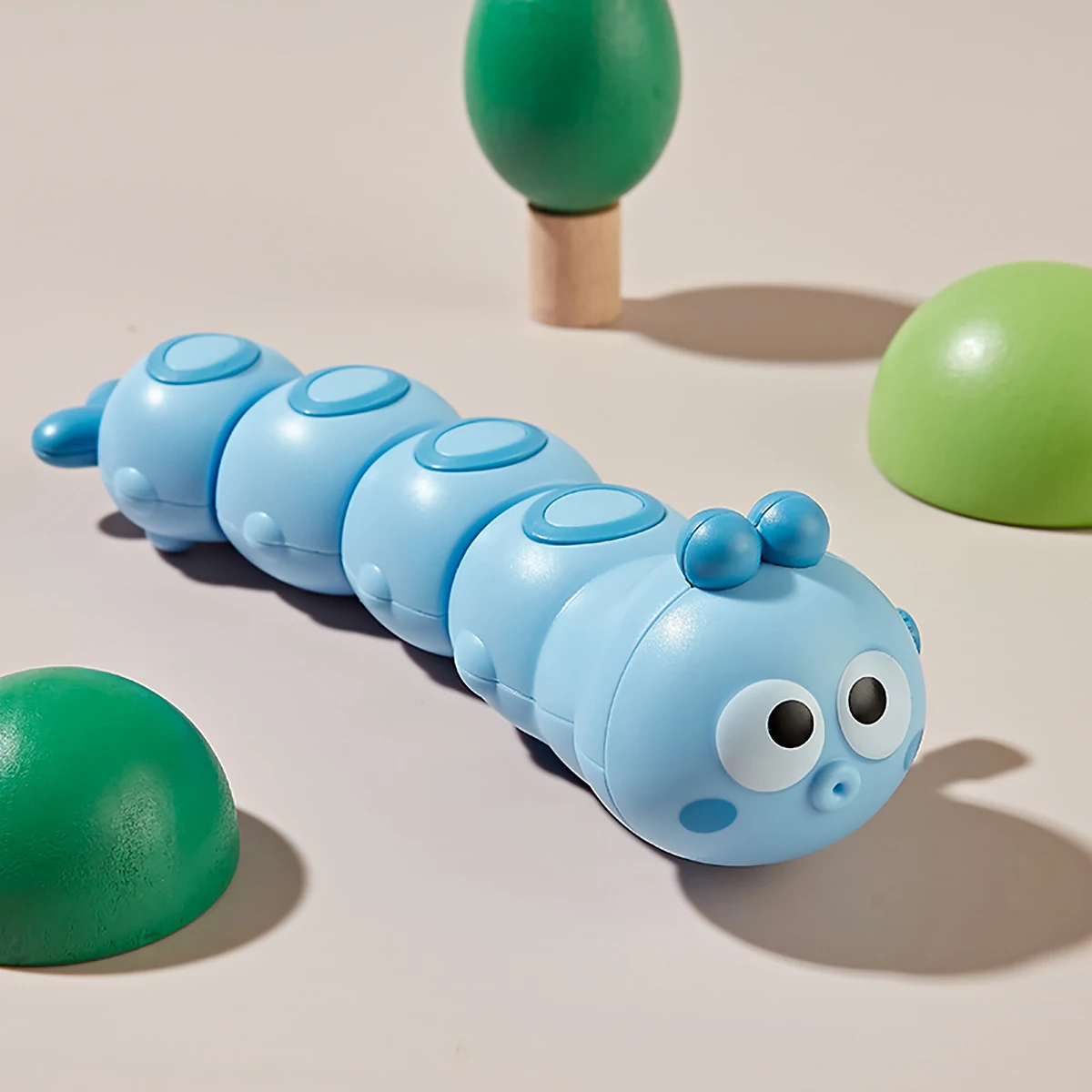 Wind Up Caterpillar/Fish Toy, Funny Caterpillar/Fish Shape Wind-Up Toy, Cartoon Cute Interactive Toy Gift For Kids 3