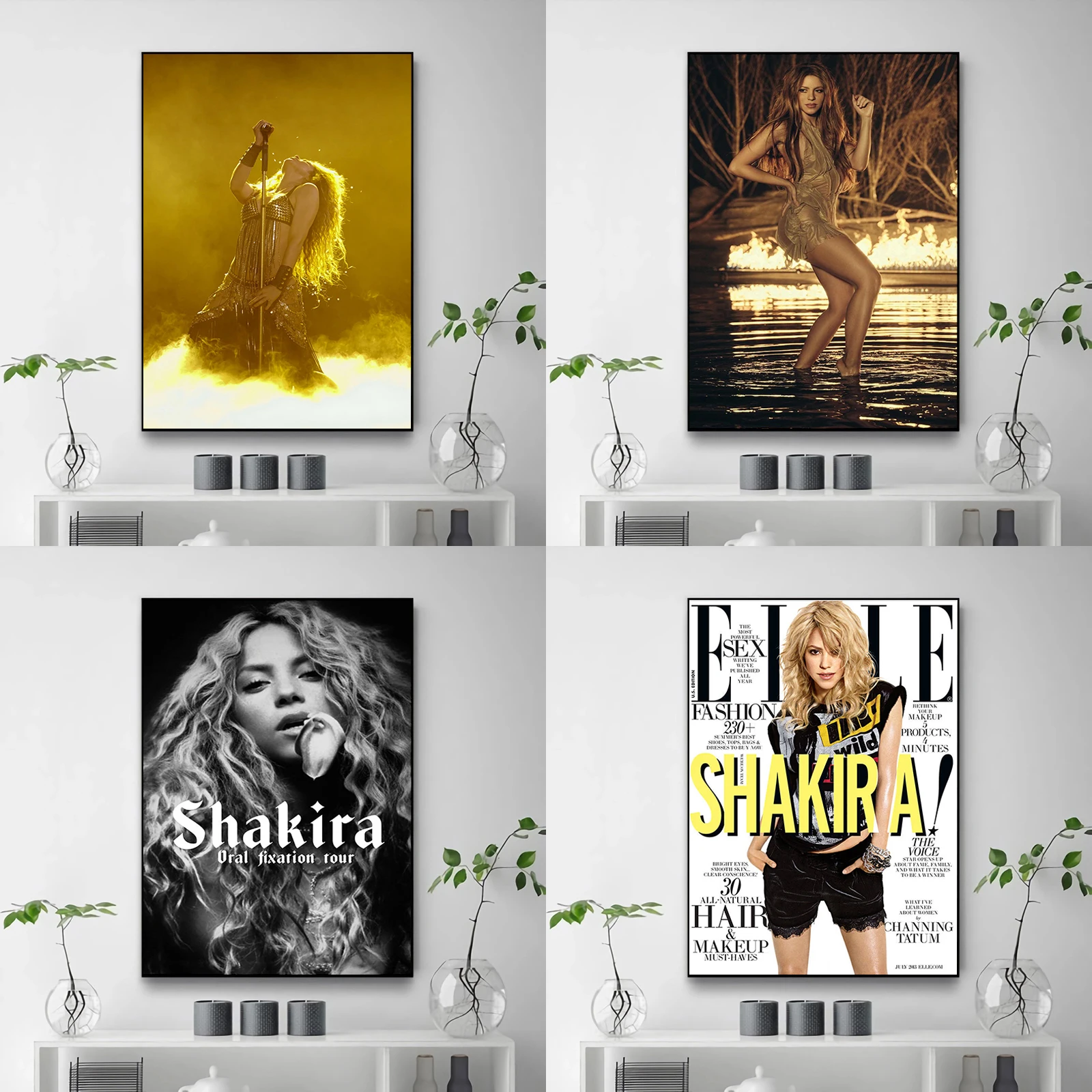 

Shakira Poster Posters for Wall Decor Decorative Paintings Home Decorations Canvas Room Art Decoration Pictures Living Cute the