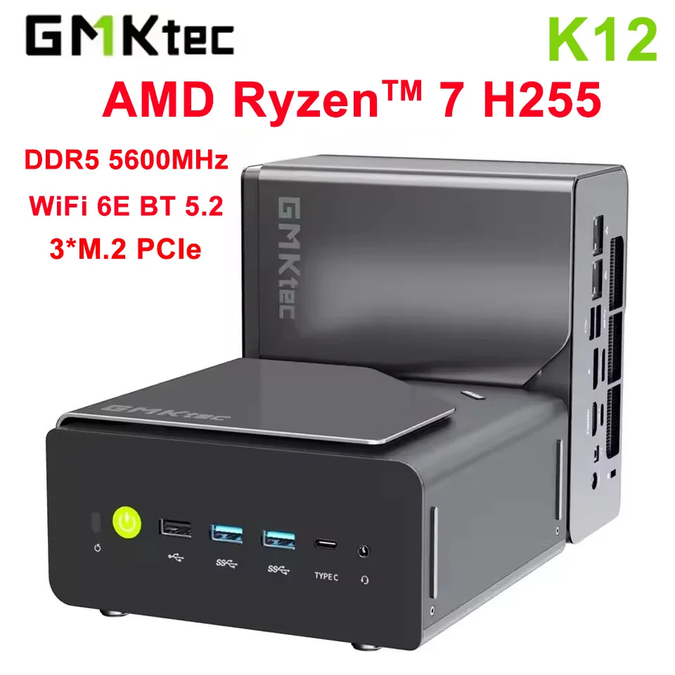 GMKtec NcuBox K12 MINI PC Ryzen 7 H255 DDR5 5600Mhz (最大