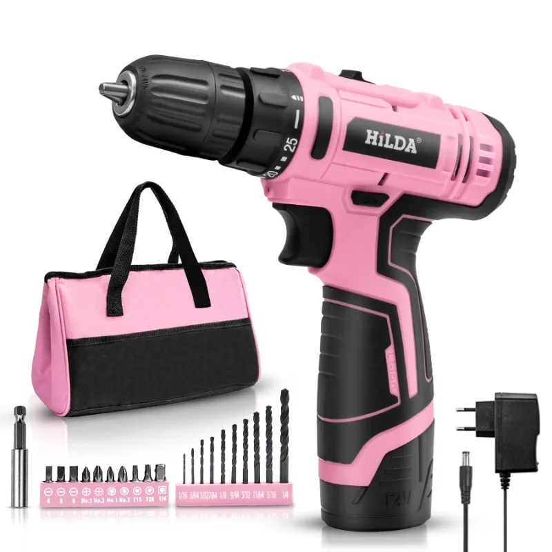 

Professional Nail Drill Machine Wireless Rechargeable Electric Screwdriver Domestic Multifunctional Brushless Hardware Tools Bag