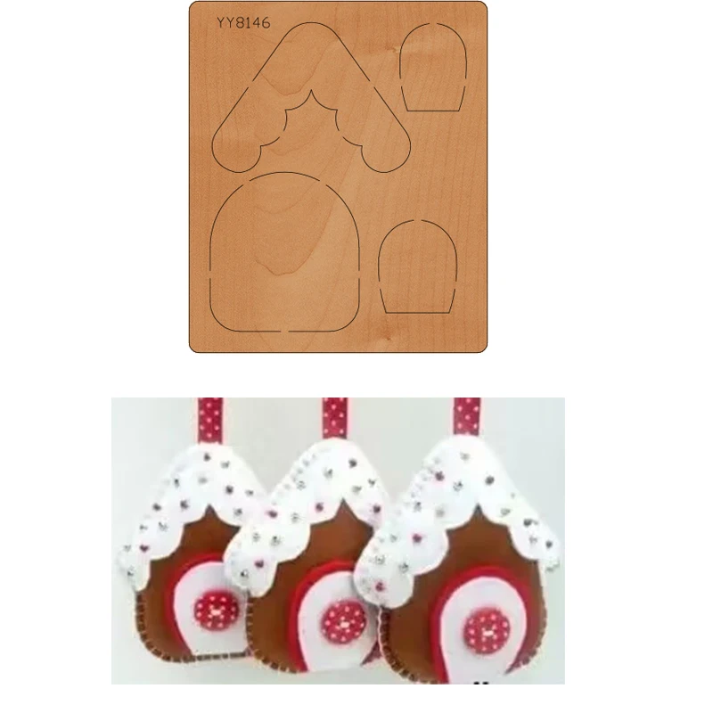 

Рождественский дом лук Телефон Модель YY8146 подходит для всех режущих машин на рынке высечки