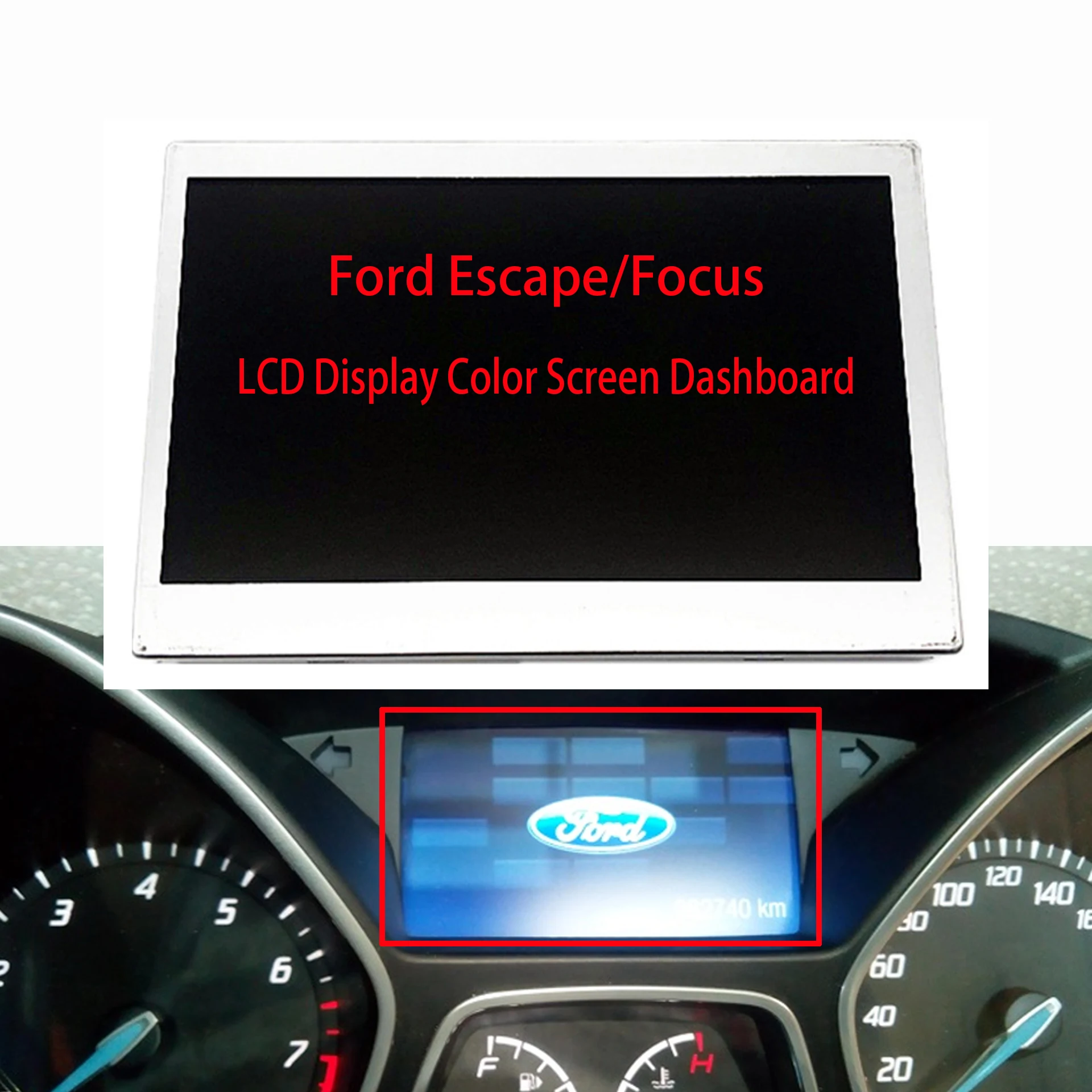 Sostituzione Del Pixel Del Cruscotto Dello Schermo A Colori Del Display Lcd Dell'Auto Per Ford Escape Focus Rp7 2013-16 Rgb Muslimah Accessori Per Aut