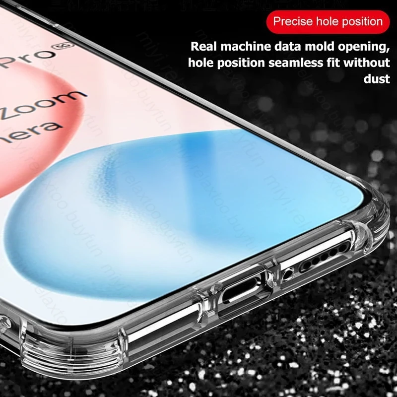 Clear Anti-Yellowing Shockproof TPU Soft Case