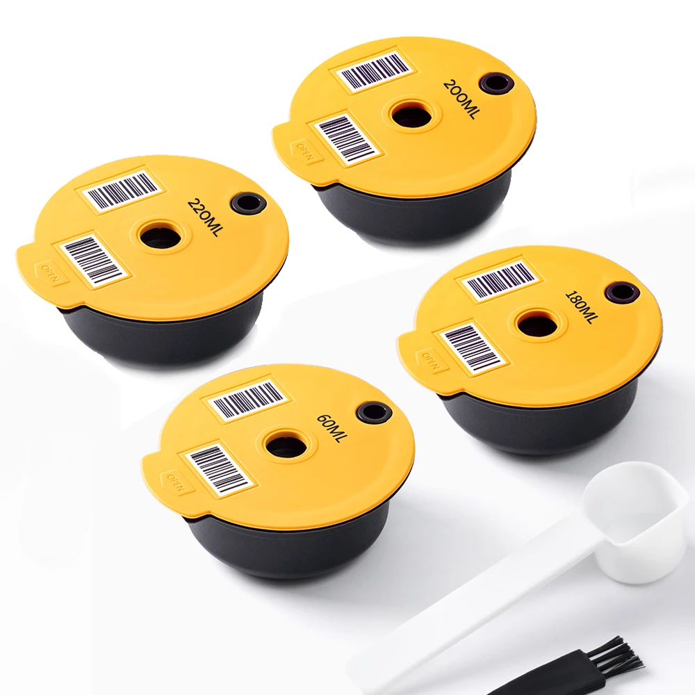 200220mlReusableCoffeeCapsulePodsCoffeeCapsulePodSiliconeLid
