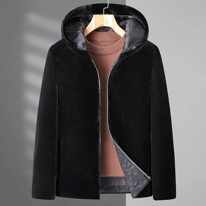 High Quality Plus Fat Size Men s Fashion Imitation Mink Fur Coat Fat Casual Man Big