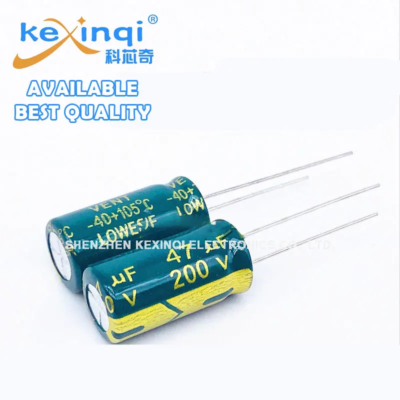 1-5PCS 200V DIP Aluminum Electrolytic Capacitor 10uf 33uf 47uf 68uf 100uf 220uf 330uf 470uf 680uf