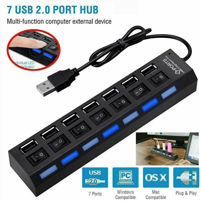 Connettore di prolunga per Hub USB per PC 4 o 7 porte cavo lungo Hub USB  2.0 con porta di ricarica Micro USB trasferimento dati veloce - AliExpress