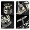 Lightweight Spinning Reel 2000 3000 4000 5000 6000 7000 Metal Wire Cup 5.2:1 Durable Fishing Tackle 10kg Max Drag for Bass Carp 5