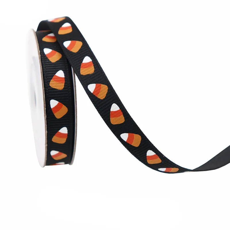Lot 10 Rouleaux Rubans Halloween 5m – Citrouille, Crâne, Araignée, Orange/Violet – Bricolage & Déco