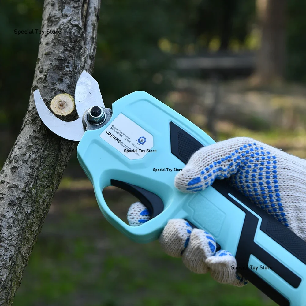 Portable Cordless Garden Pruning Shears Battery Powered 7.2V Electric Branch Cutter 5