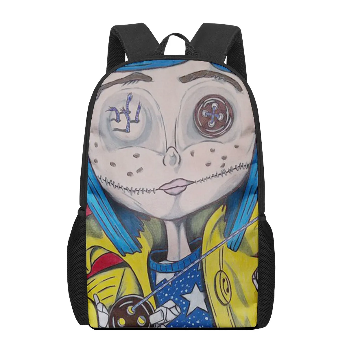 Coraline the Secret Door 3D Pattern School Bag for Children Girls Boys Casual Book Bags Kids Backpack Boys Girls Schoolbags Bagp