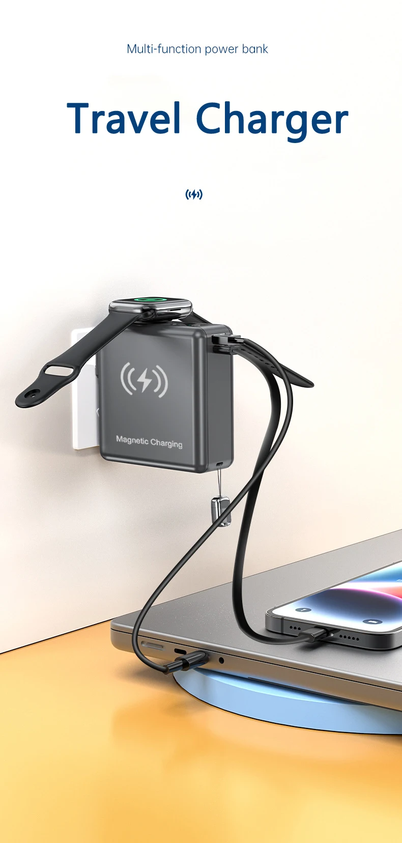 Magnetische Wireless Powerbank Usb C Schnellladegerät Für Iphone_voghion.com