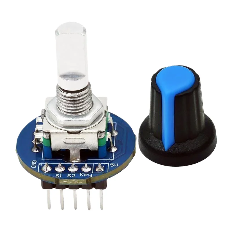 Neues digitales Drehgebermodul, Drehpotentiometer mit Knopfkappe, Originalfoto
