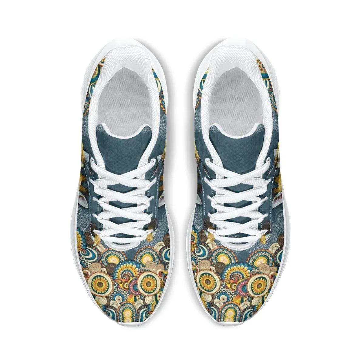 New Summer Casual Shoes For Women Fashion Hot Giraffe Pattern Print Lace Up Sneakers Vulcanized Wear-Resistant Running Shoes