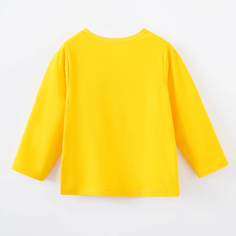 Children's T-Shirt Boys And Girls Cartoon Crocodile Round Neck Spring And Autumn Long Sleeved