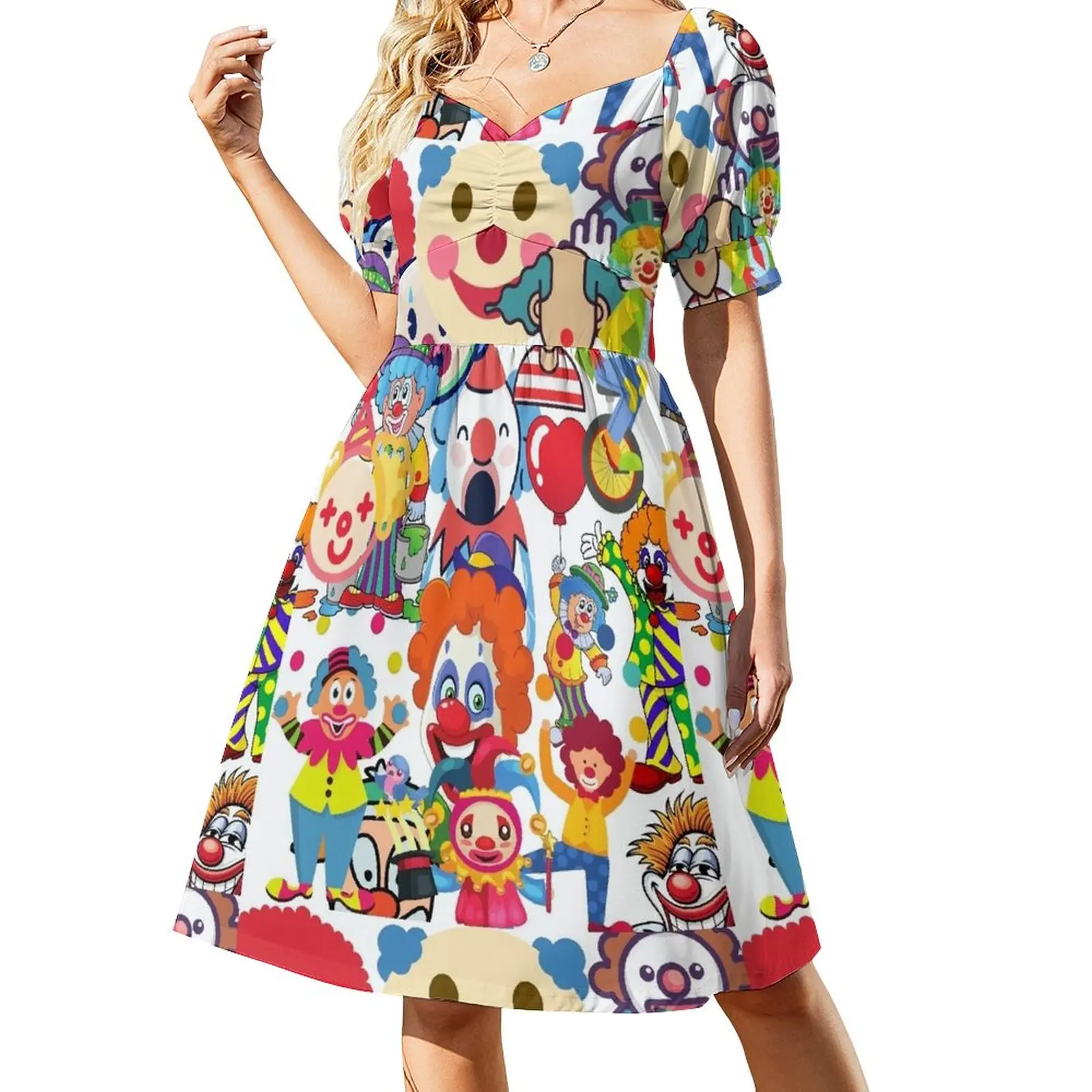 

Clown Collection Sleeveless Dress women's summer jumpsuit Prom gown long sleeve dresses women's luxury party dress