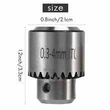  Hot Electric Drill Grinding Mini Drill Chuck Key Keyless Drill Chucks 0.3-4mm Capacity Range W/ 3.17mm Shaft Connecting Rod 