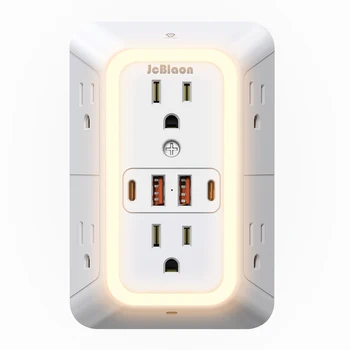 USB Wall Socket with Night Light 1