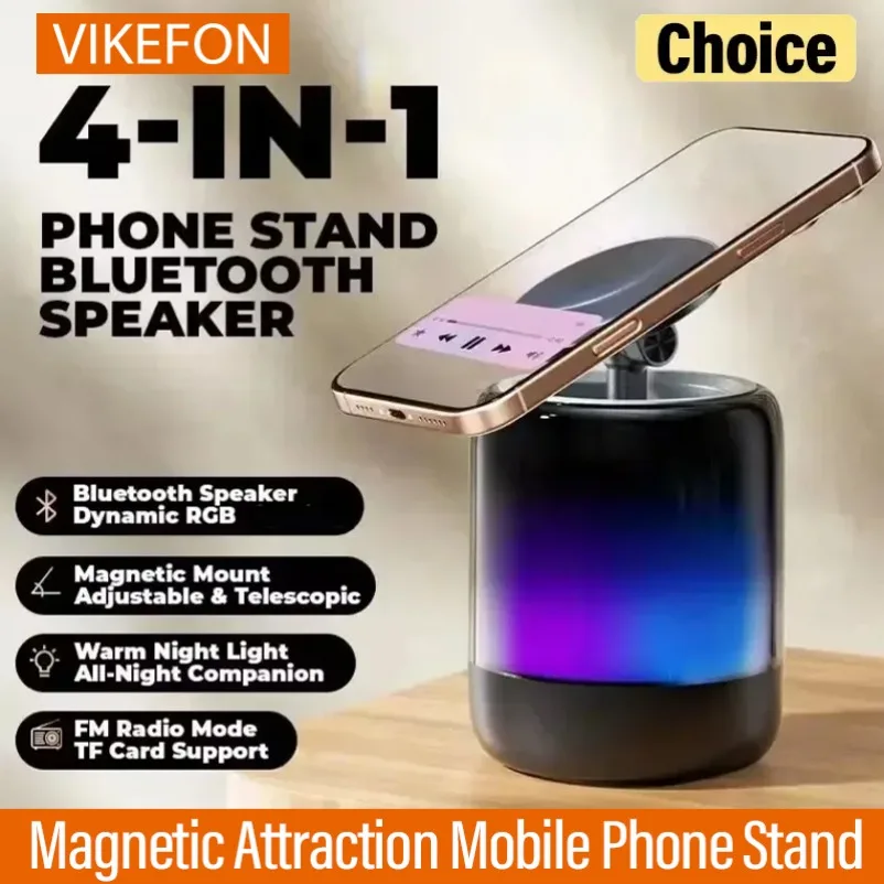Magnetic Mobile Phone Stand With RGB Light