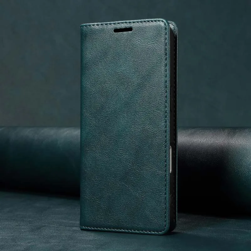 Premium Magnetic Flip Leather Wallet Case - Durable and Stylish Protection