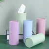 1PCS Morandi Round Tissue Box For Travel Car Home Office school Travel Cylinder Tissue With Facial Tissue Bulk Car Tissue Hold 1