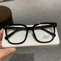 New Trendy Square Women's Large Frame Myopia Glasses Unisex Blue Light Blocking Minus Diopter Eyeglasses Fashion Eyewear