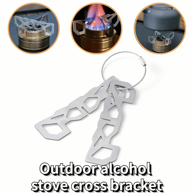 Mini Stove Rack Stainless Steel Stove Cross Stand For Outdoor Camping Alcohol Stove Stand Rack Spirit Burner Base Bracket