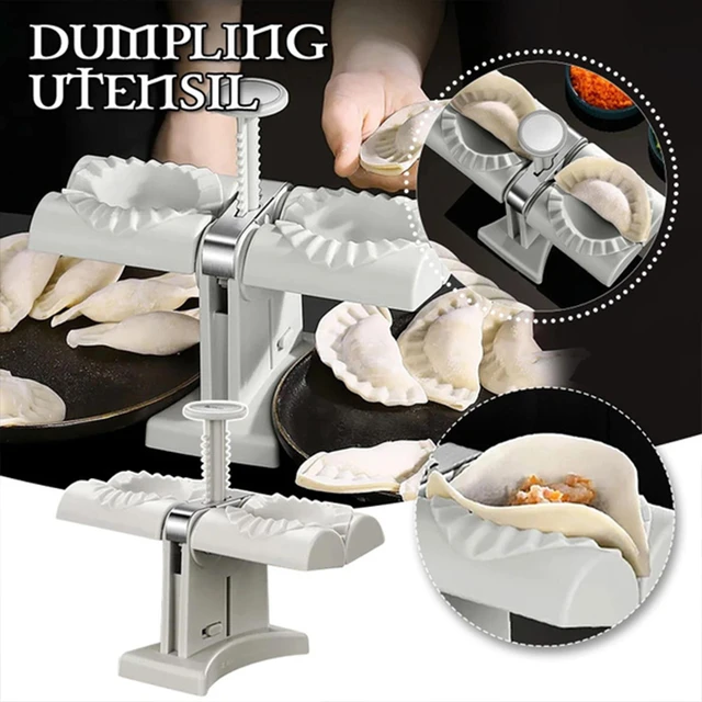 Máquina para hacer Dumplings, accesorios de cocina para el hogar, prensa de  doble cabezal, molde para Empanadas, Ravioli, herramientas para hornear -  AliExpress