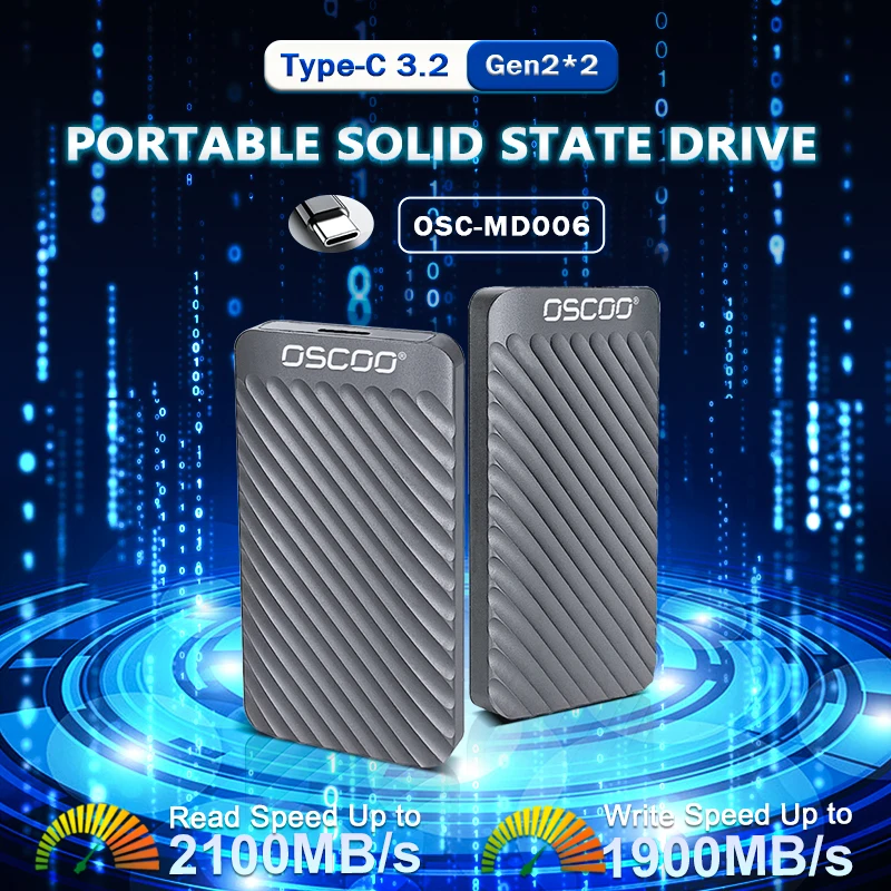 OSCOO ƮϿ  ϵ ̺, ޴ SSD, 512G, 250GB ϵ ũ, 1TB, 2TB