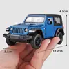 1/36 Jeep Wrangler Rubicon Off-Road Toy Car RMZ CiTY Diecast Miniature Vehicle Model Pull Back Collection Gift For Boys Kid 4