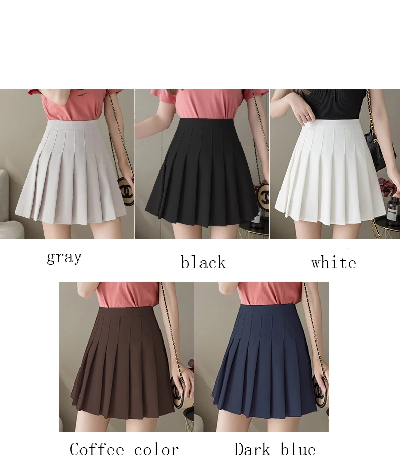 Pleated Skirt Japanese School Uniform Women Clothing Summer Short Skirts High Waist Female Mini Skirts Preppy Style Faldas Mujer skirts for women