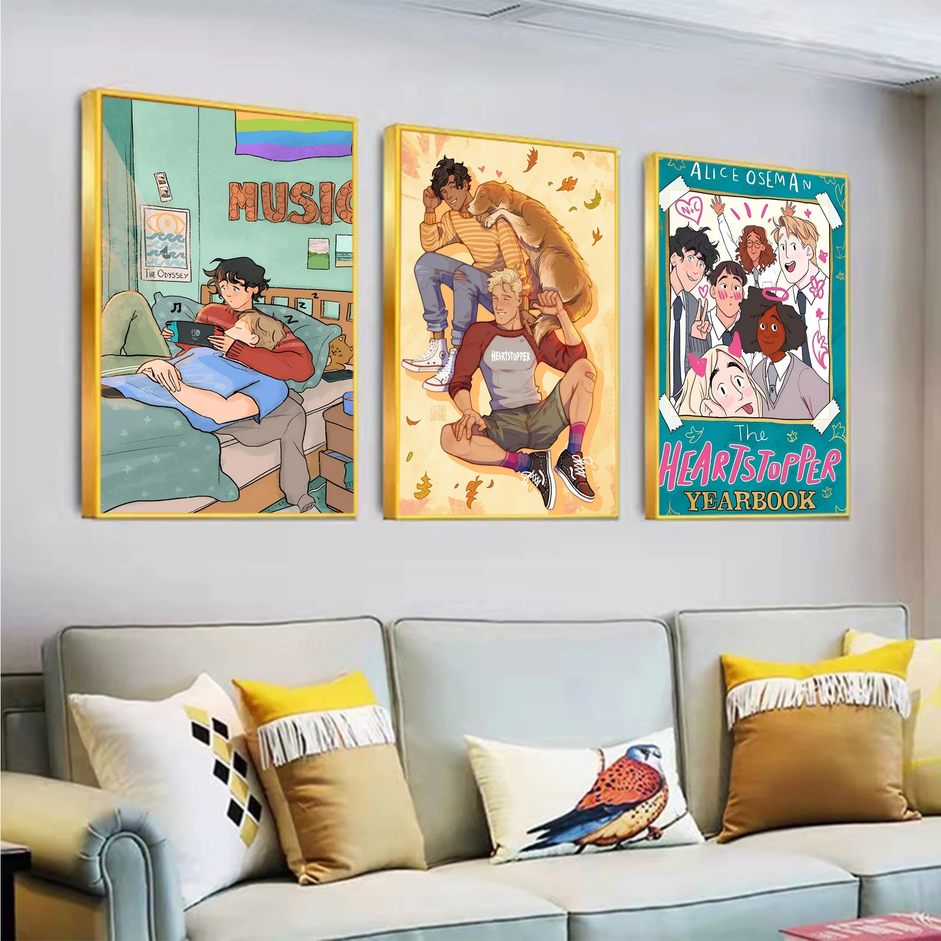 

Heartstopper Poster Classic Anime Poster Waterproof Paper Sticker Coffee House Bar Room Wall Decor