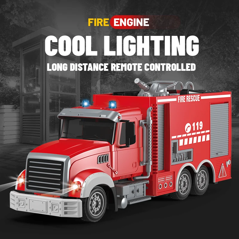 ThinkerPlace 2-in-1 Electric Detachable Fire Truck Toy | DIY Build & Play Fire Engine