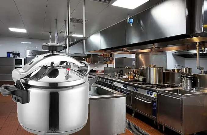30 Quart stainless steel pressure cooker & large steamer cooking pressure canners,safety lock Explosion-proof 4