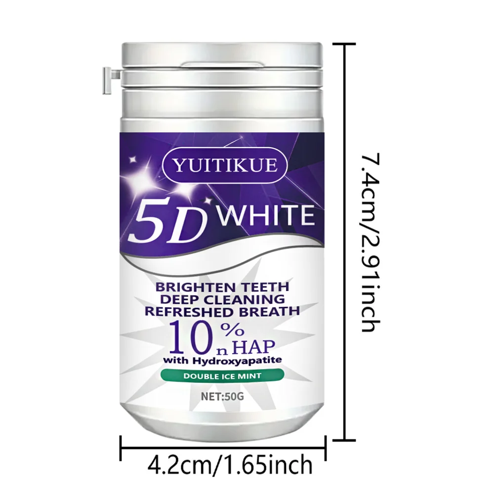 Purple Teeth Cleaning Powder, deep cleaning, fresh breath. Contains 10% aluminum hydroxide, contains hydroxyapatite