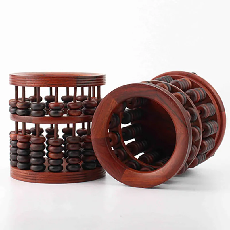 Hexagon Wood Carving Pen Holder, Classic Style, High Grade, Exquisite, Red, Handicraft, Household Gifts