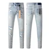 New High Quality Ksubi Cross Jeans American High Street Vintage Fringe Ripped Jeans Men Women Fashion Slim Low Rise Jeans 3