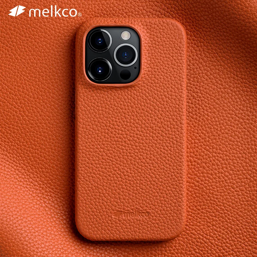 Melkco Premium Genuine Leather Case for iPhone 14 Pro Max 12 13 mini 11