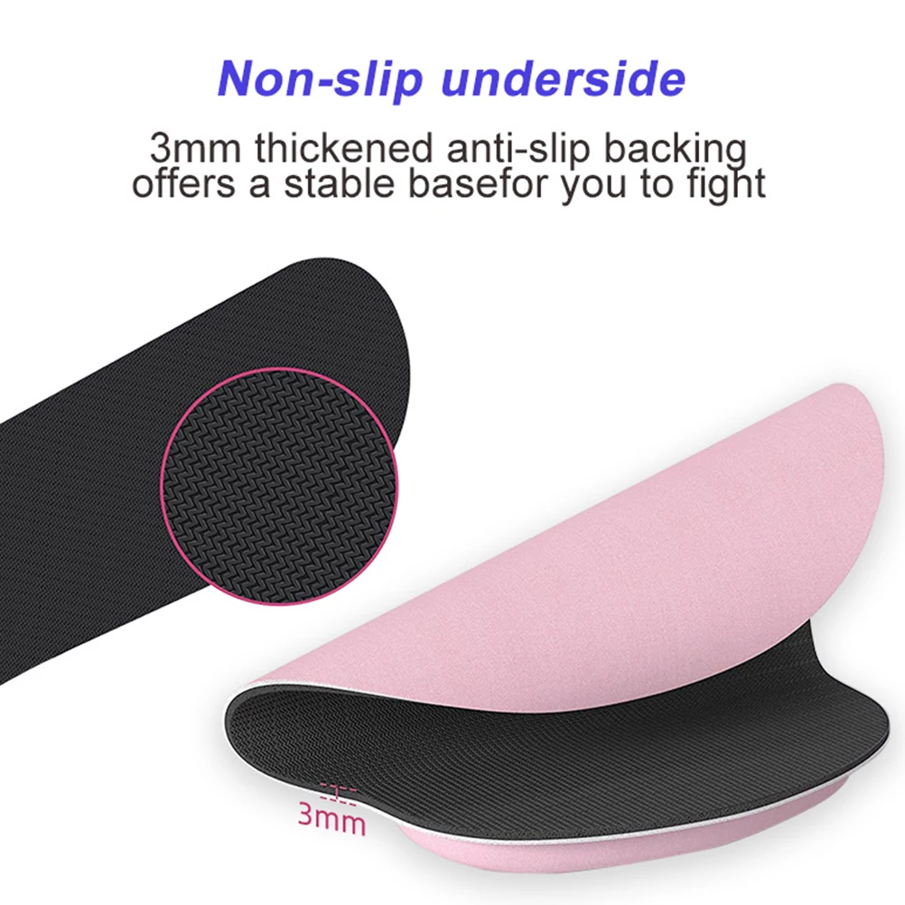 Three Piece Set Mouse Pad Wrist Rest Ergonomic Support Desk Mat Computer Peripheral Gaming Office Supply Non Slip Soft Material